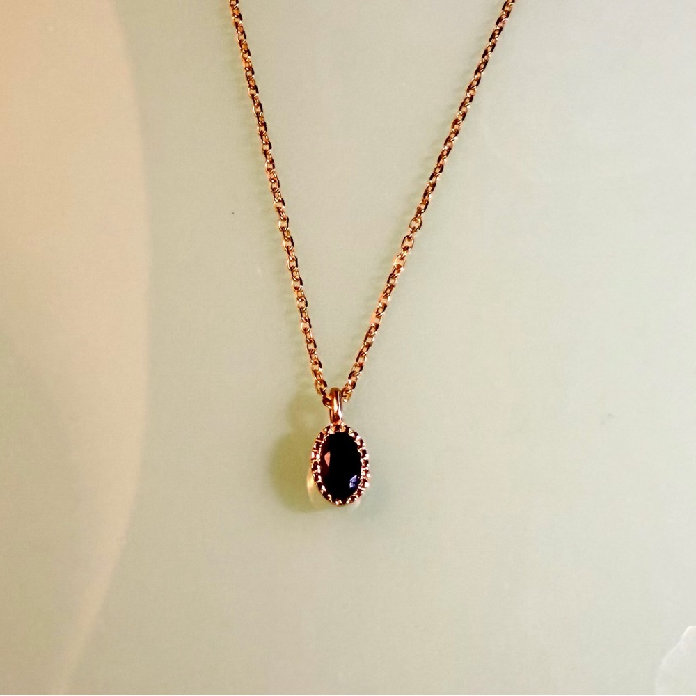Catbird Jennie Kwon Oval Black Diamond Necklace
